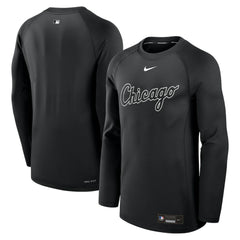 Chicago White Sox Authentic Collection Game Time Raglan Dri-FIT Long Sleeve T-Shirt - Black | Nike