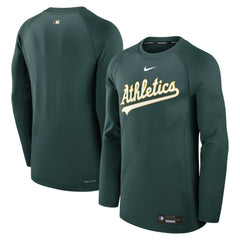 Athletics Authentic Collection Game Time Raglan Dri-FIT Long Sleeve T-Shirt - Green | Nike