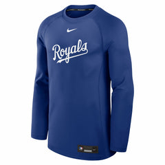 Kansas City Royals Authentic Collection Game Time Raglan Dri-FIT Long Sleeve T-Shirt - Royal | Nike