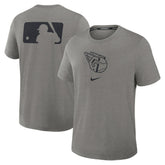 Cleveland Guardians Authentic Collection Early Work Tri-Blend Dri-FIT T-Shirt - Heather Charcoal | Nike