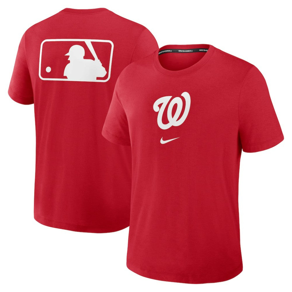 Washington Nationals Authentic Collection Early Work Tri-Blend Dri-FIT T-Shirt - Red | Nike