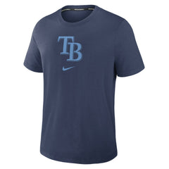 Tampa Bay Rays Authentic Collection Early Work Tri-Blend Dri-FIT T-Shirt - Navy | Nike