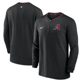 Arizona Diamondbacks Authentic Collection Performance Half-Zip Top - Black | Nike