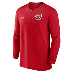 Washington Nationals Authentic Collection Performance Half-Zip Top - Red | Nike