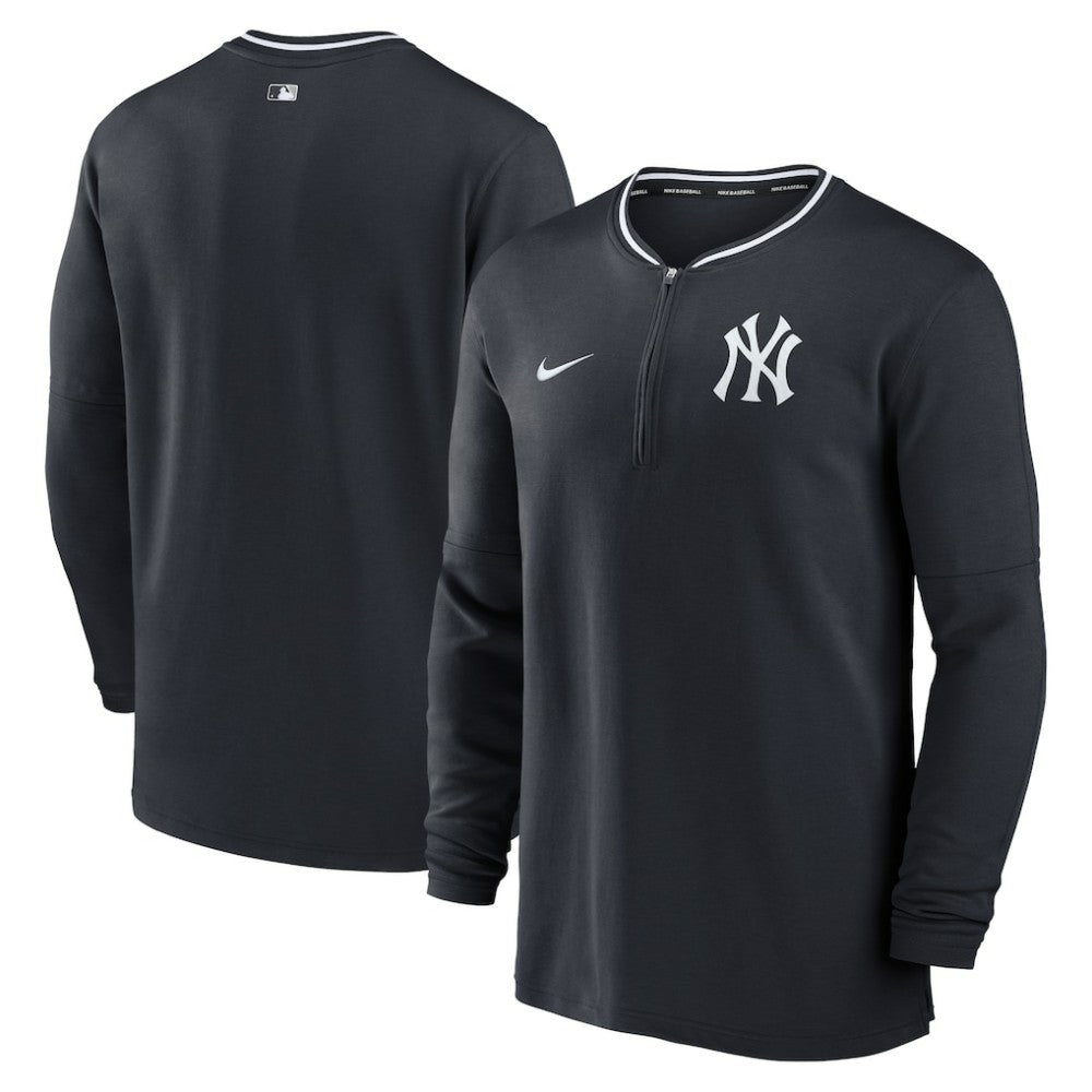 New York Yankees Authentic Collection Performance Half-Zip Top - Navy | Nike