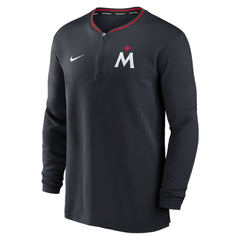 Minnesota Twins Authentic Collection Performance Half-Zip Top - Navy | Nike