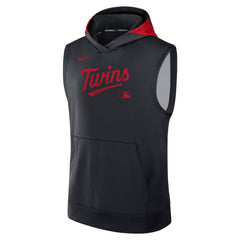Minnesota Twins Authentic Collection Dri-FIT Sleeveless Hoodie - Navy | Nike