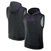 Tampa Bay Rays Authentic Collection Dri-FIT Sleeveless Hoodie - Black | Nike