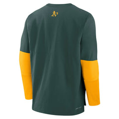 Athletics Authentic Collection Player Dri-FIT Lightweight Pullover - Green/Gold | Nike