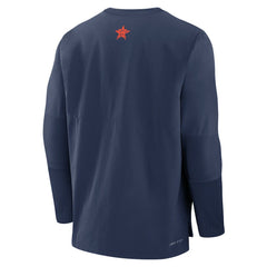 Houston Astros Authentic Collection Player Dri-FIT Lightweight Pullover - Navy/Orange | Nike