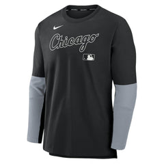 Chicago White Sox Authentic Collection Player Dri-FIT Lightweight Pullover - Black/Gray | Nike