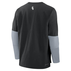 Chicago White Sox Authentic Collection Player Dri-FIT Lightweight Pullover - Black/Gray | Nike