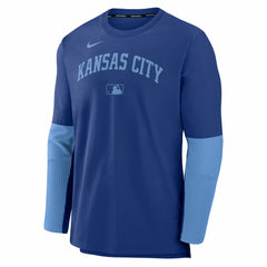 Kansas City Royals Authentic Collection Player Dri-FIT Lightweight Pullover - Royal/Light Blue | Nike
