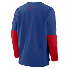 Chicago Cubs Authentic Collection Player Dri-FIT Lightweight Pullover - Royal/Red | Nike
