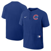 Chicago Cubs Authentic Collection Raglan Short Sleeve Windshirt - Royal | Nike