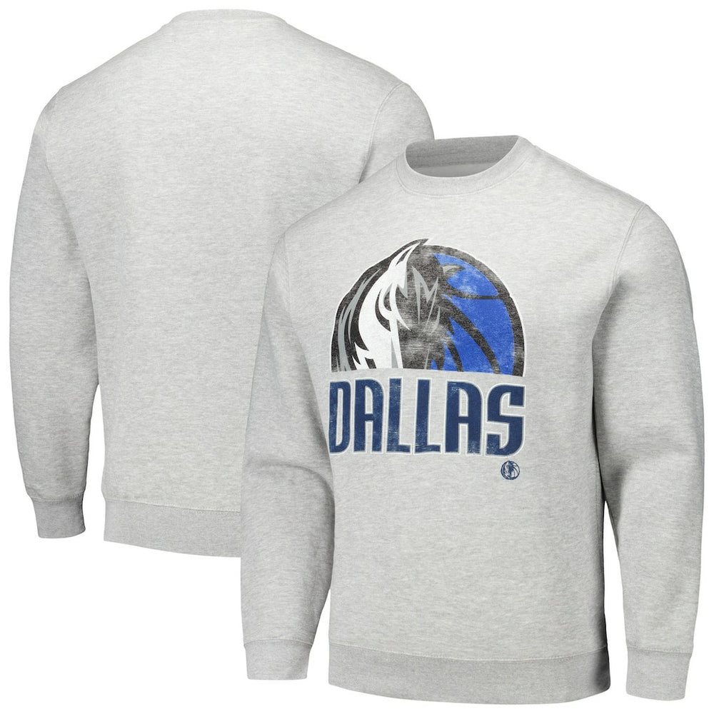 Dallas Mavericks Stadium Essentials Unisex Hometown Pullover Sweatshirt sale - Heather Gray on sale