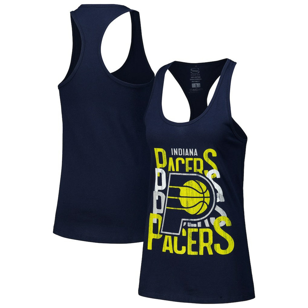 Indiana Pacers Stadium Essentials Women's Dedication Tank Top - Navy on sale