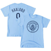 Erling Haaland Manchester City 1863FC Youth Player T-Shirt - Sky Blue outlet