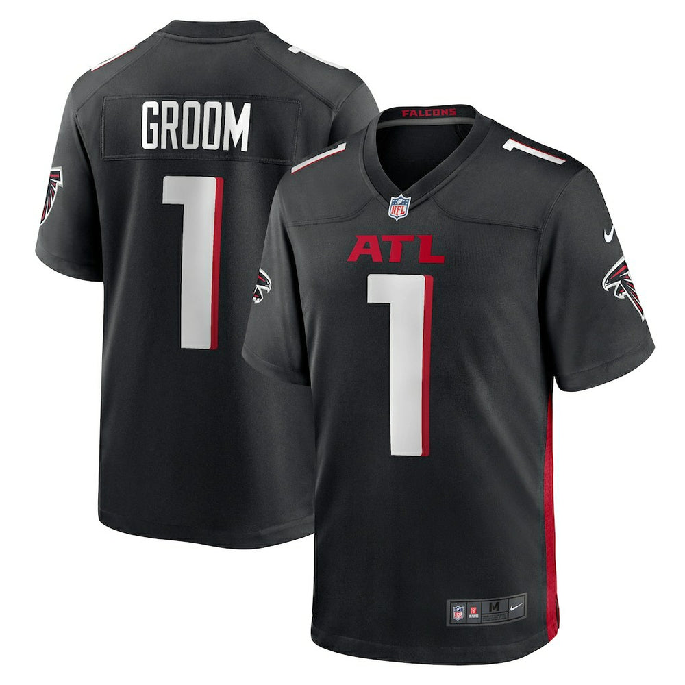 Number 1 Groom Atlanta Falcons Game Jersey - Black | Nike online