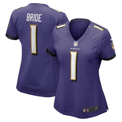 Number 1 Bride Baltimore Ravens Women's Game Jersey - Purple | Nike outlet