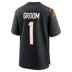Number 1 Groom Cincinnati Bengals Game Jersey - Black | Nike online