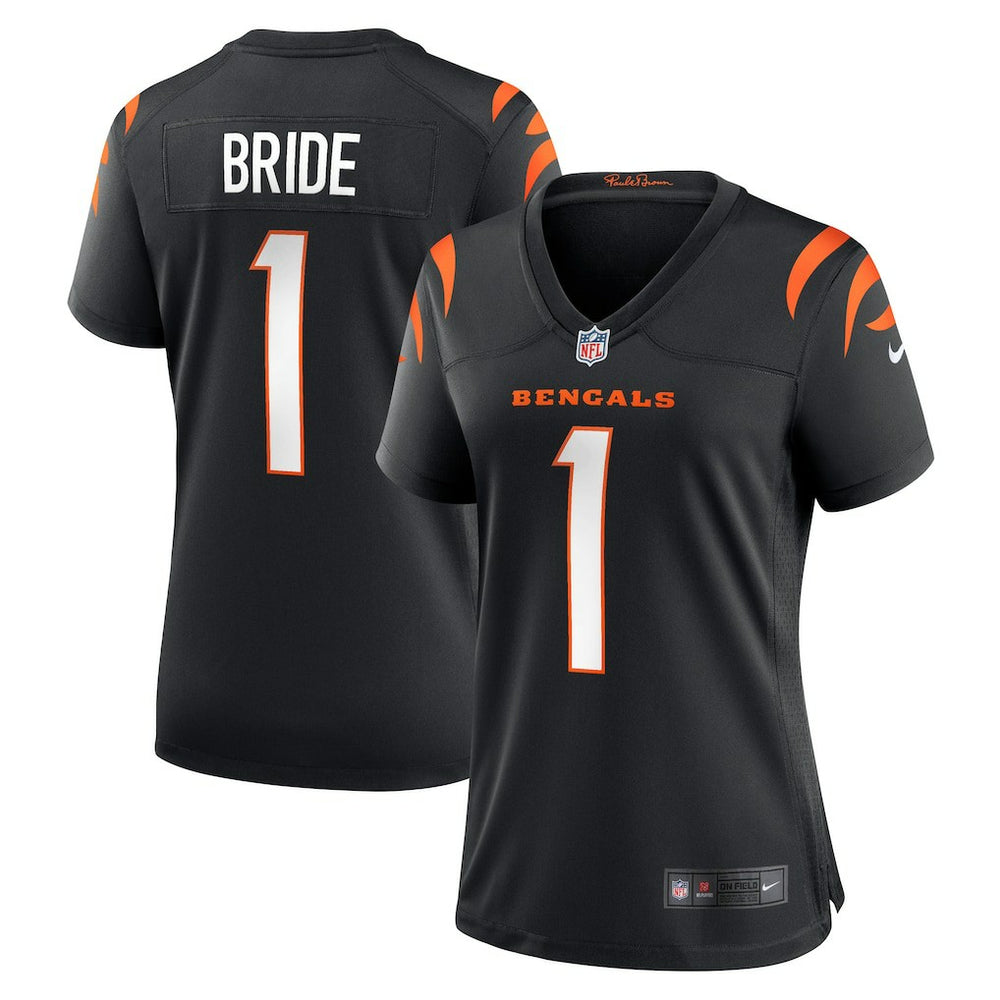 Number 1 Bride Cincinnati Bengals Women's Game Jersey - Black | Nike cheap