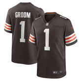 Number 1 Groom Cleveland Browns Game Jersey - Brown | Nike cheap