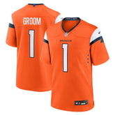 Number 1 Groom Denver Broncos Game Jersey - Orange | Nike online