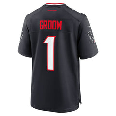Number 1 Groom Houston Texans Game Jersey - Navy | Nike discount