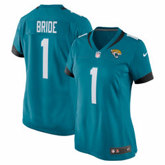Number 1 Bride Jacksonville Jaguars Women's Game Jersey - Teal | Nike sale