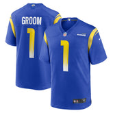 Number 1 Groom Los Angeles Rams Game Jersey - Royal | Nike for sale