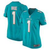 Number 1 Bride Miami Dolphins Women's Game Jersey - Aqua | Nike on sale