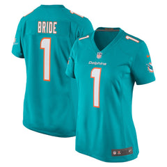 Number 1 Bride Miami Dolphins Women's Game Jersey - Aqua | Nike on sale