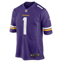 Number 1 Groom Minnesota Vikings Game Jersey - Purple | Nike cheap