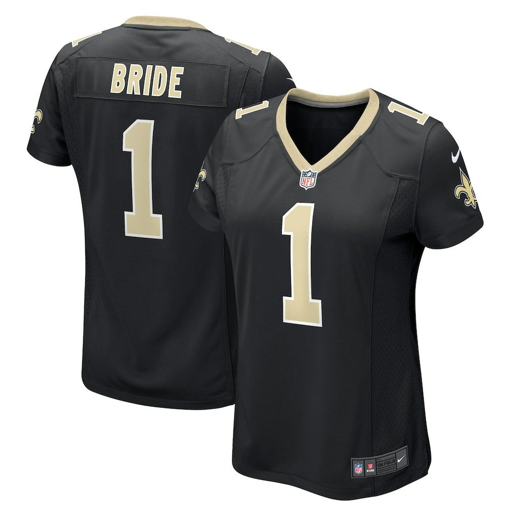 Number 1 Bride New Orleans Saints Women's Game Jersey - Black | Nike outlet