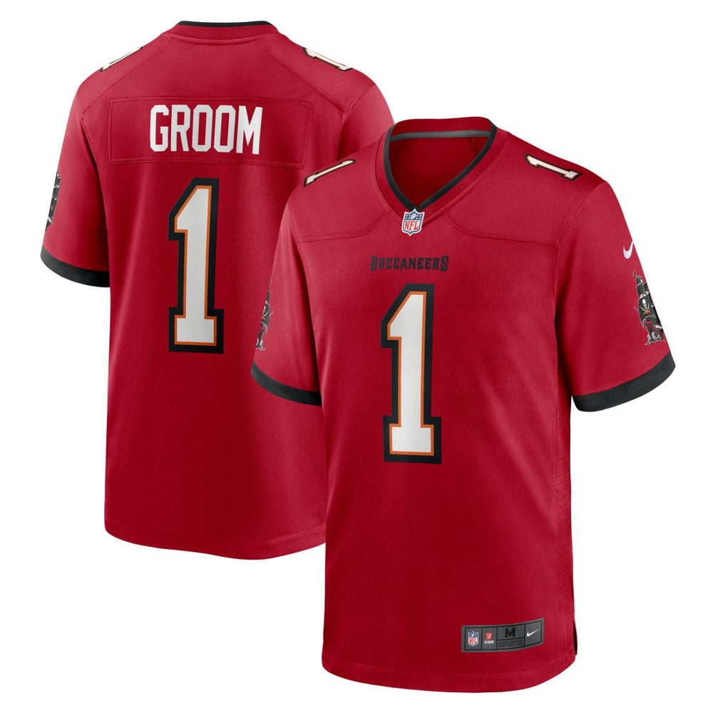 Number 1 Groom Tampa Bay Buccaneers Game Jersey - Red | Nike cheap