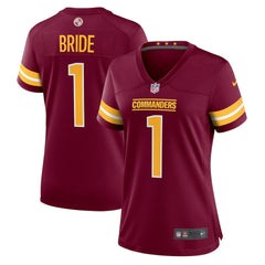Number 1 Bride Washington Commanders Women's Game Jersey - Burgundy | Nike discount