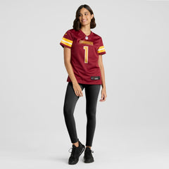 Number 1 Bride Washington Commanders Women's Game Jersey - Burgundy | Nike discount