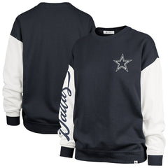 Dallas Cowboys '47 Women's Double Header Rise Andie Pullover Sweatshirt - Blue for sale