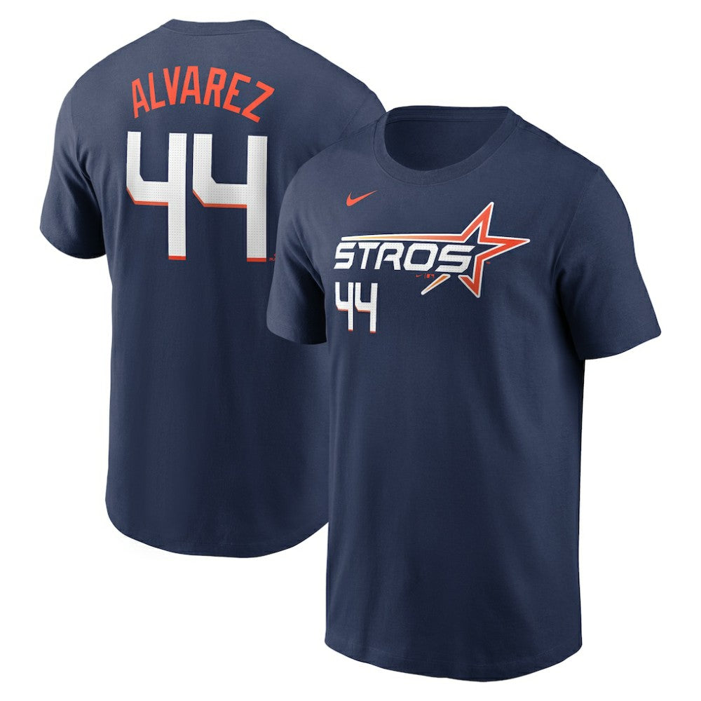 Yordan Alvarez Houston Astros 2025 City Connect Fuse Name & Number T-Shirt - Navy | Nike