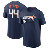 Yordan Alvarez Houston Astros 2025 City Connect Fuse Name & Number T-Shirt - Navy | Nike