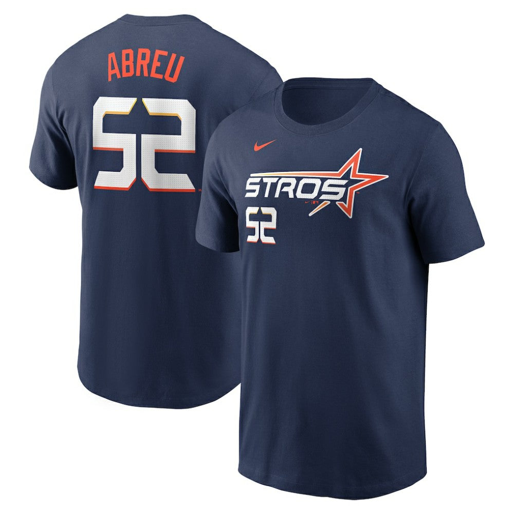 Bryan Abreu Houston Astros 2025 City Connect Fuse Name & Number T-Shirt - Navy | Nike