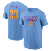 Kris Bryant Colorado Rockies 2025 City Connect Fuse Name & Number T-Shirt - Light Blue | Nike