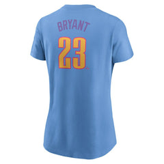 Kris Bryant Colorado Rockies Women's 2025 City Connect Fuse Name & Number T-Shirt - Light Blue | Nike