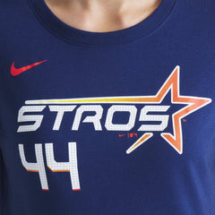 Yordan Alvarez Houston Astros Women's 2025 City Connect Fuse Name & Number T-Shirt - Navy | Nike