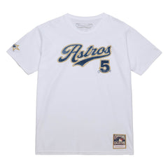 Jeff Bagwell Houston Astros Cooperstown Collection Player T-Shirt - White | Mitchell & Ness