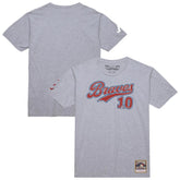 Chipper Jones Atlanta Braves Cooperstown Collection Player T-Shirt - Heather Gray | Mitchell & Ness