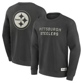 Pittsburgh Steelers Elements Future Ground Lettering Pullover Sweatshirt - Charcoal for sale