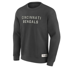 Cincinnati Bengals Elements Future Ground Lettering Pullover Sweatshirt - Charcoal discount