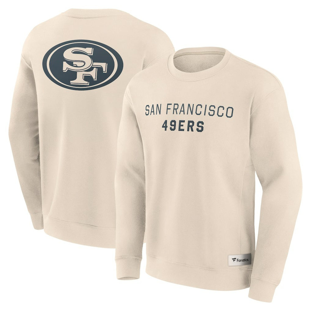 San Francisco 49ers Elements Future Ground Lettering Pullover Sweatshirt - Cream cheap
